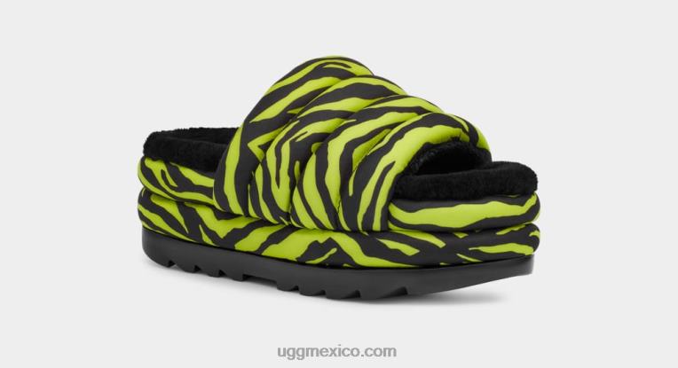 Lima 00NF42 UGG mujer maxi chanclas con estampado de tigre