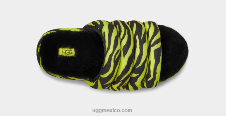 Lima 00NF42 UGG mujer maxi chanclas con estampado de tigre