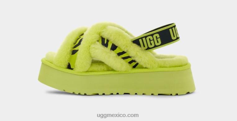 Lima 00NF737 UGG mujer tobogán cruz discoteca animalia