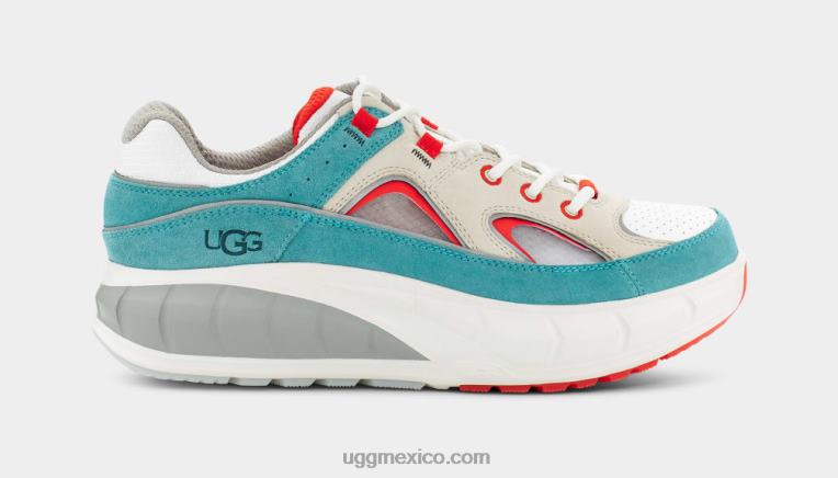 malla blanca/pavo real