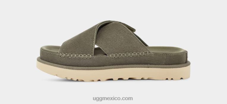 Musgo Verde 00NF438 UGG mujer tobogán cruzado goldenstar