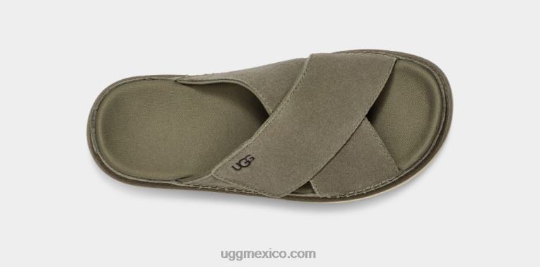 Musgo Verde 00NF438 UGG mujer tobogán cruzado goldenstar