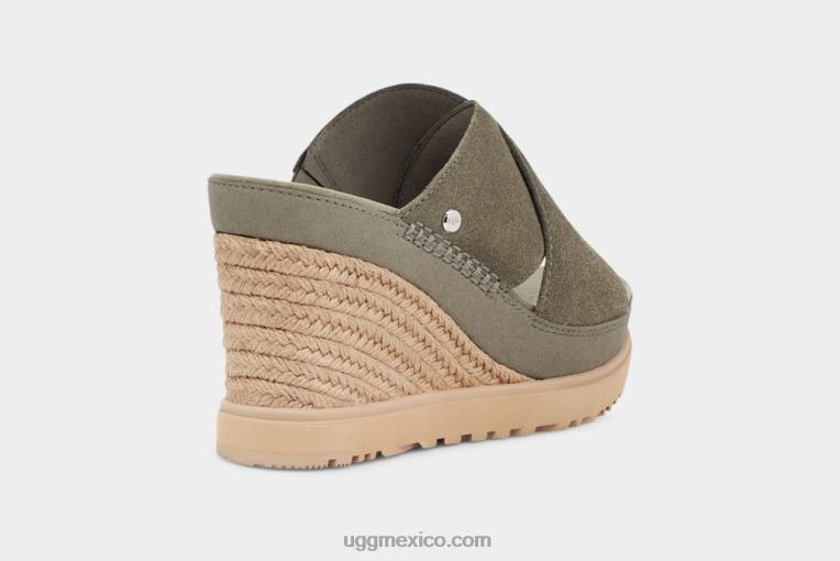 Musgo Verde 00NF452 UGG mujer diapositiva del abad