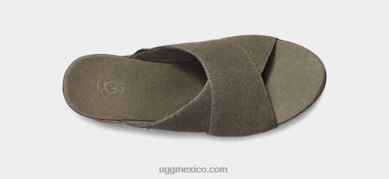 Musgo Verde 00NF452 UGG mujer diapositiva del abad