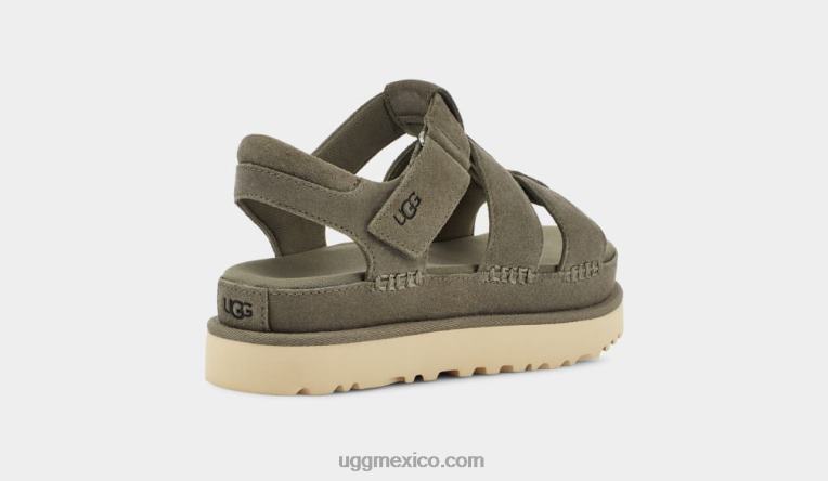 Musgo Verde 00NF455 UGG mujer correa estrella dorada