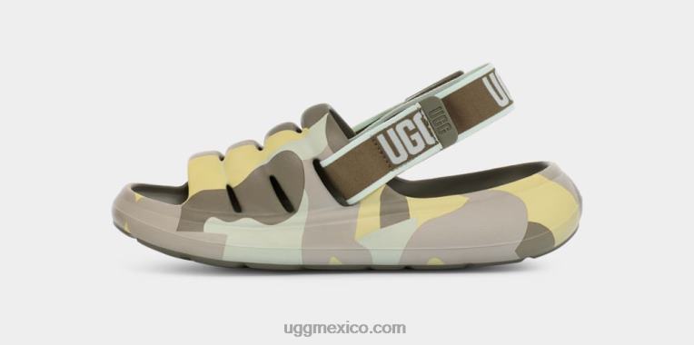 Musgo Verde 00NF519 UGG mujer deporte sí diapositiva camopop