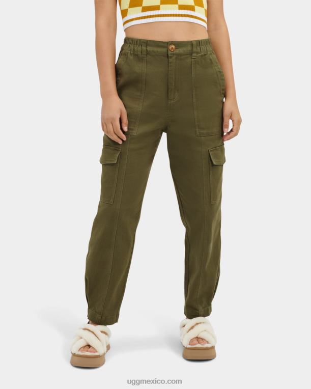 aceituna quemada 00NF1251 UGG mujer pantalón cargo kensley