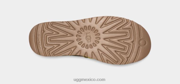 aceituna quemada 00NF2135 UGG mujer plataforma trenzada clásica mini ii
