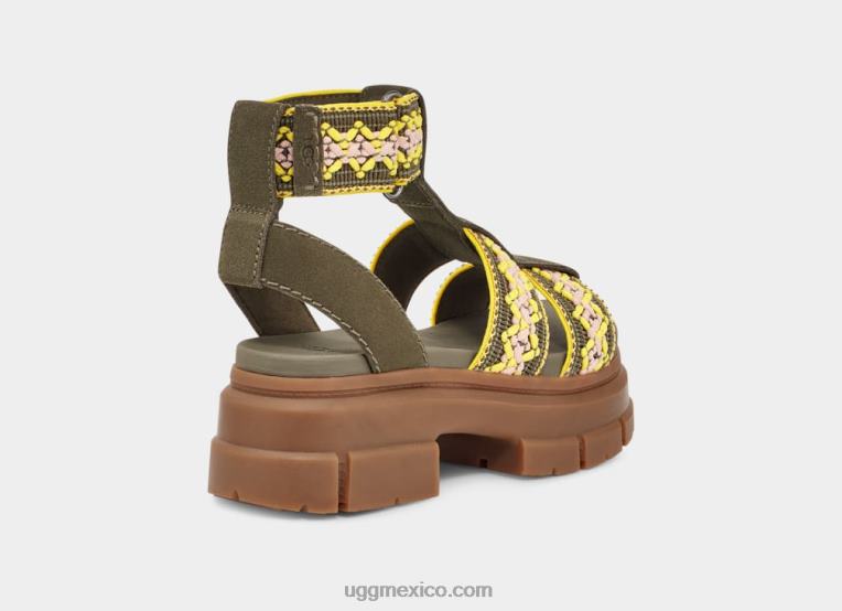 aceituna quemada 00NF502 UGG mujer trenza herencia ashton