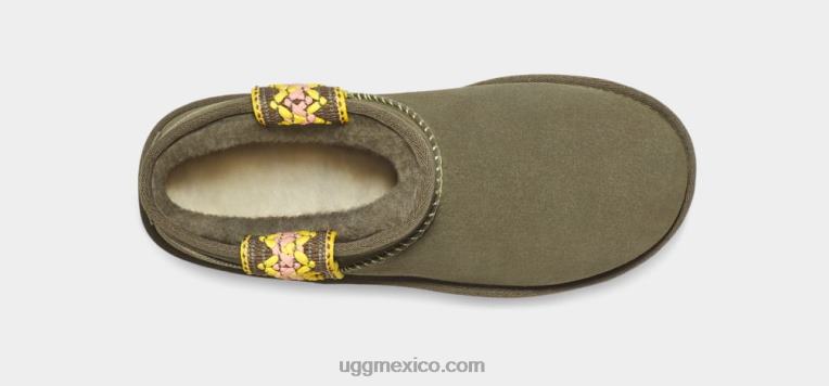 aceituna quemada 00NF658 UGG mujer plataforma ultra mini trenza clásica