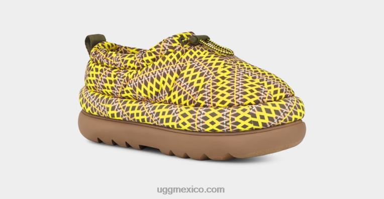 aceituna quemada 00NF699 UGG mujer zuecos maxi heritage trenzados