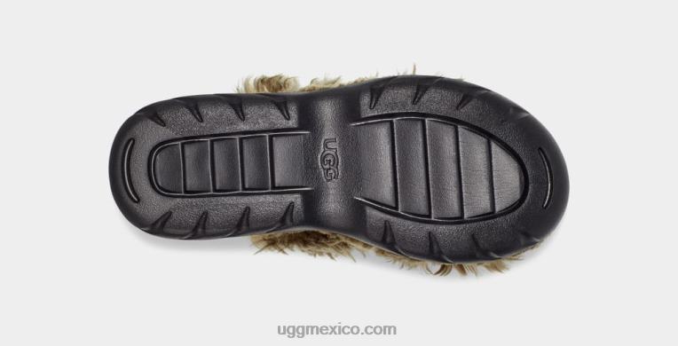 aceituna quemada 00NF739 UGG mujer sandalia de azúcar de pelusa