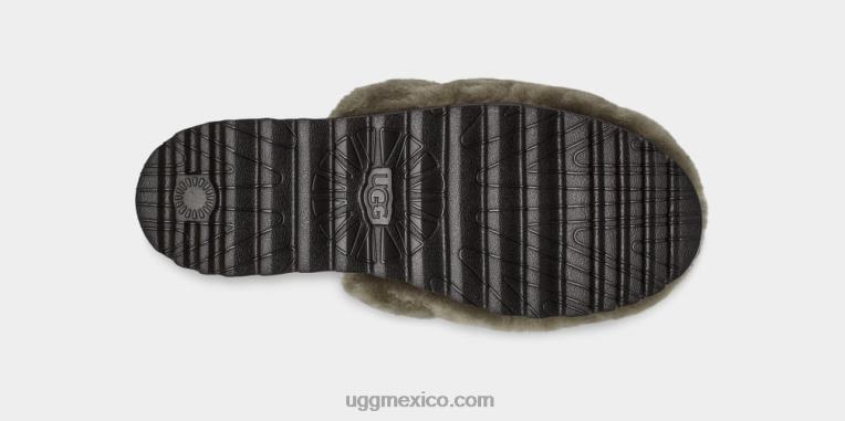 aceituna quemada 00NF801 UGG mujer zapatilla súper pelusa