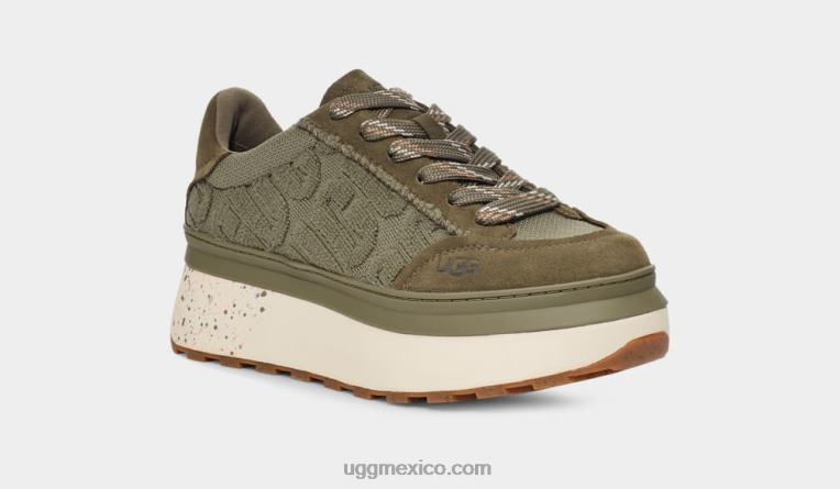 aceituna quemada 00NF818 UGG mujer logotipo de encaje marin