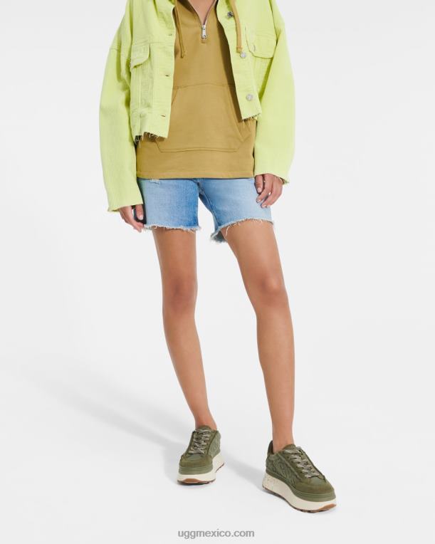 aceituna quemada 00NF818 UGG mujer logotipo de encaje marin