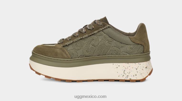 aceituna quemada 00NF818 UGG mujer logotipo de encaje marin