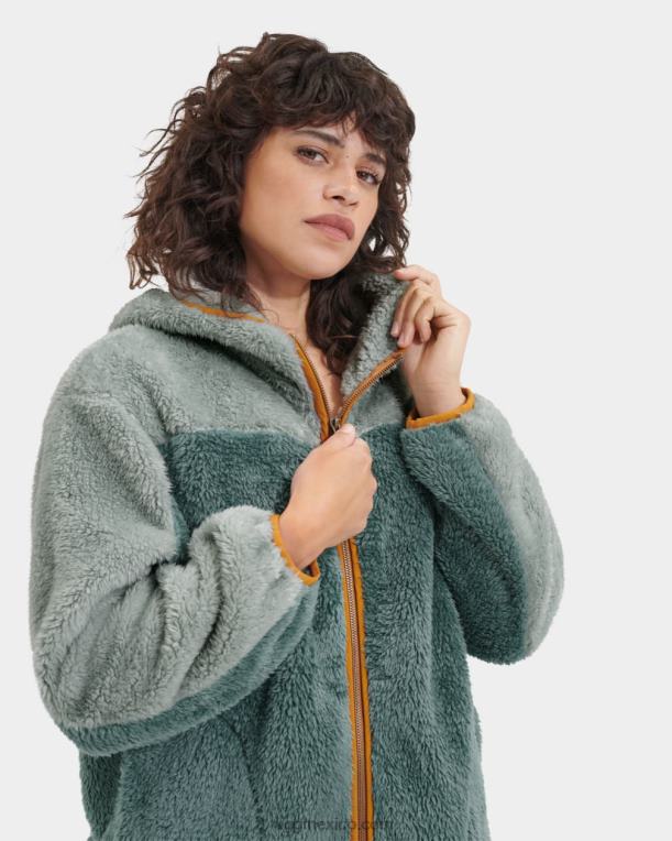 acera/aloe vera 00NF97 UGG mujer cremallera completa sheila sherpa