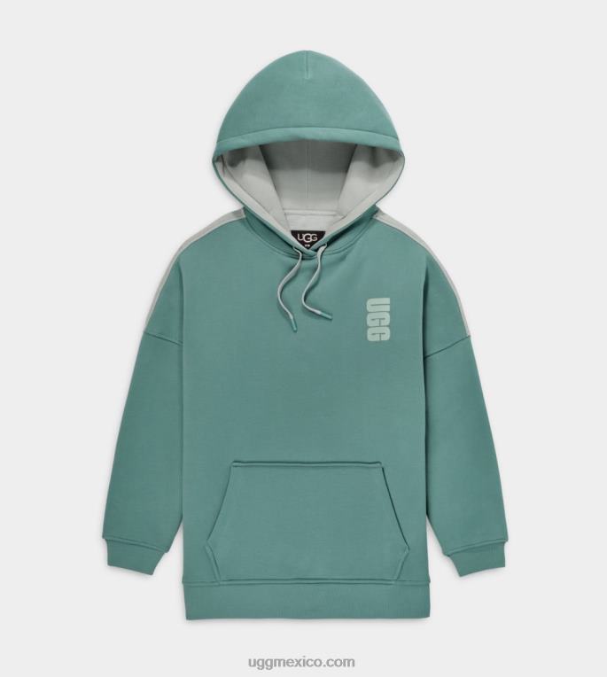 aloe vera/acera 00NF1144 UGG mujer sudadera con capucha simone dos tonos