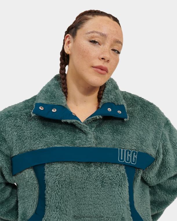 aloe vera/azul medianoche 00NF1287 UGG mujer gayel sherpa medio complemento