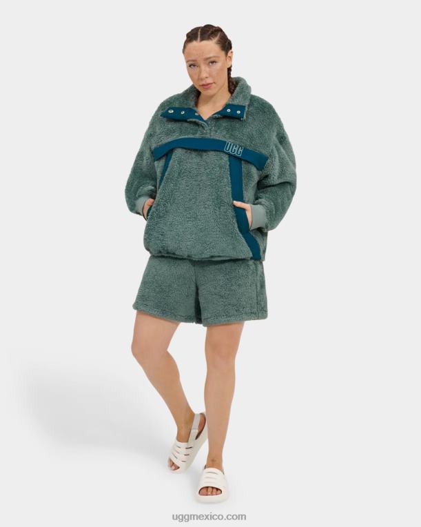 aloe vera/azul medianoche 00NF1287 UGG mujer gayel sherpa medio complemento