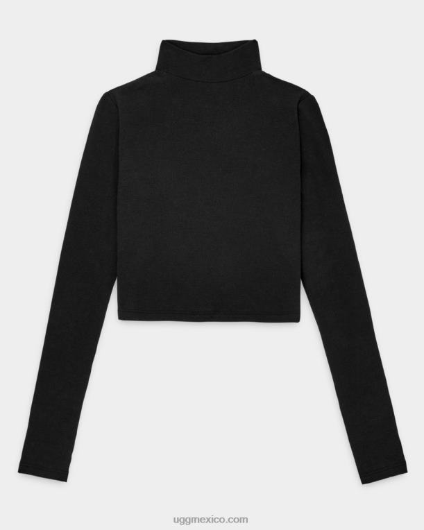 alquitrán 00NF1079 UGG mujer top nimah de canalé con cuello alzado