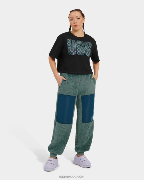 alquitrán 00NF1083 UGG mujer camiseta corta thahlia con logo