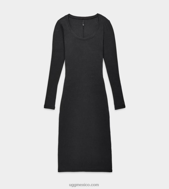 alquitrán 00NF99 UGG mujer vestido de manga larga de canalé sariah