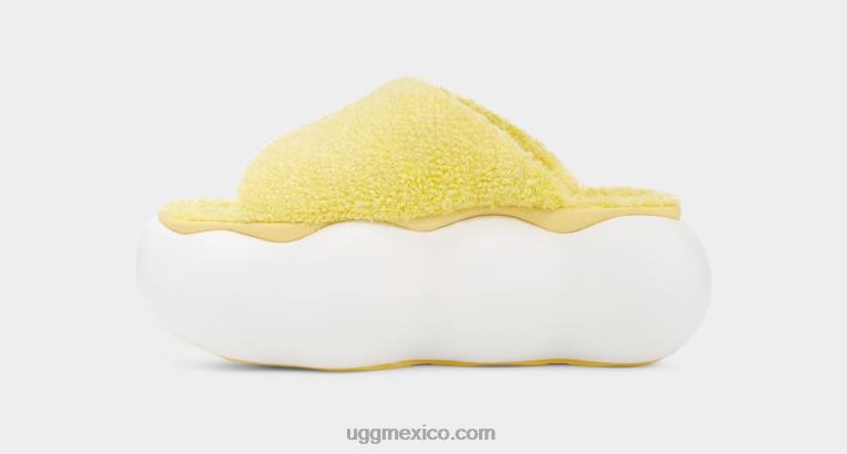 amarillo soleado 00NF342 UGG mujer diapositiva de nube de azúcar
