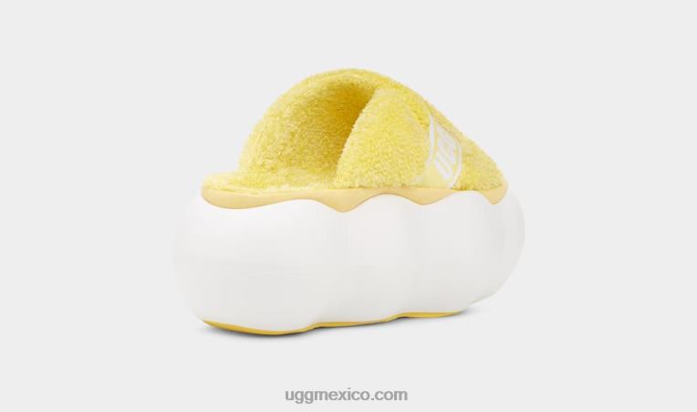 amarillo soleado 00NF342 UGG mujer diapositiva de nube de azúcar