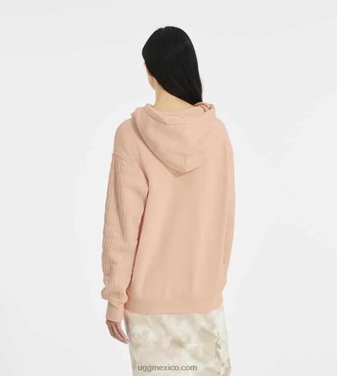 anochecer rosa 00NF1186 UGG mujer sudadera con capucha y logo de Tatiana