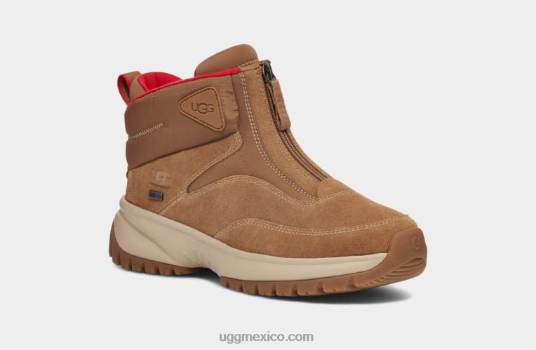 ante castaño 00NF57 UGG mujer cremallera corta yose