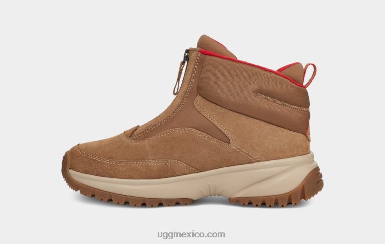 ante castaño 00NF57 UGG mujer cremallera corta yose