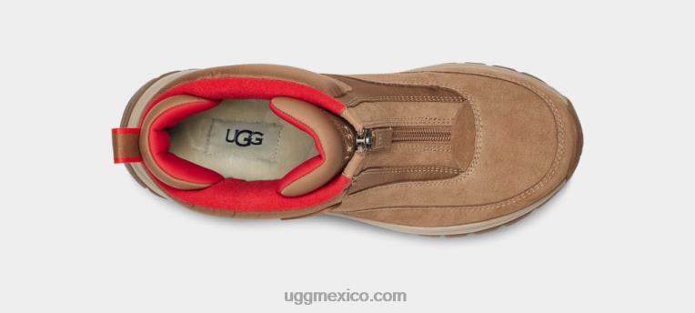 ante castaño 00NF57 UGG mujer cremallera corta yose