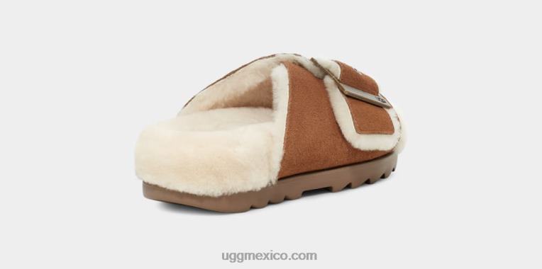 ante castaño 00NF788 UGG mujer hebilla deslizante
