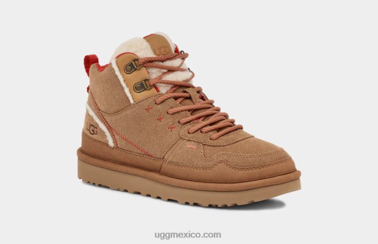 ante castaño/rojo fuego 00NF13 UGG mujer gamuza highland hi heritage