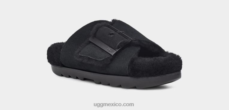 ante negro 00NF787 UGG mujer hebilla deslizante