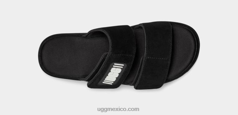 ante negro 00NF824 UGG mujer tobogán verde
