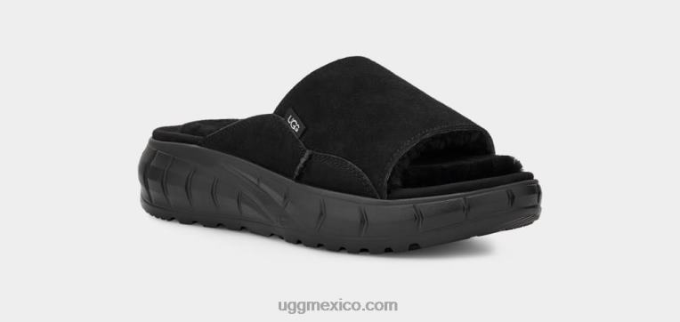 ante negro 00NF863 UGG mujer tobogán del oeste