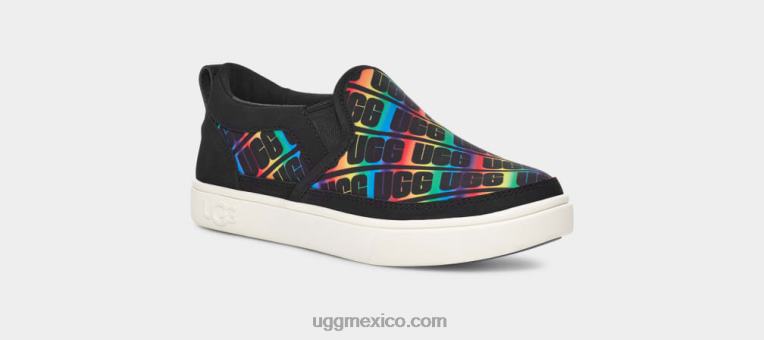 arcoiris negro 00NF255 UGG niños slip-on caplan