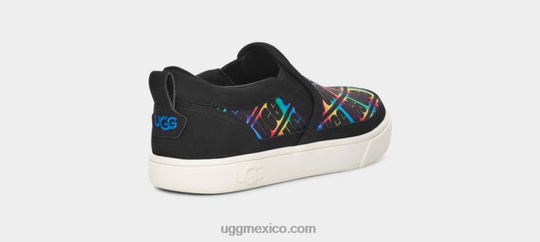 arcoiris negro 00NF255 UGG niños slip-on caplan