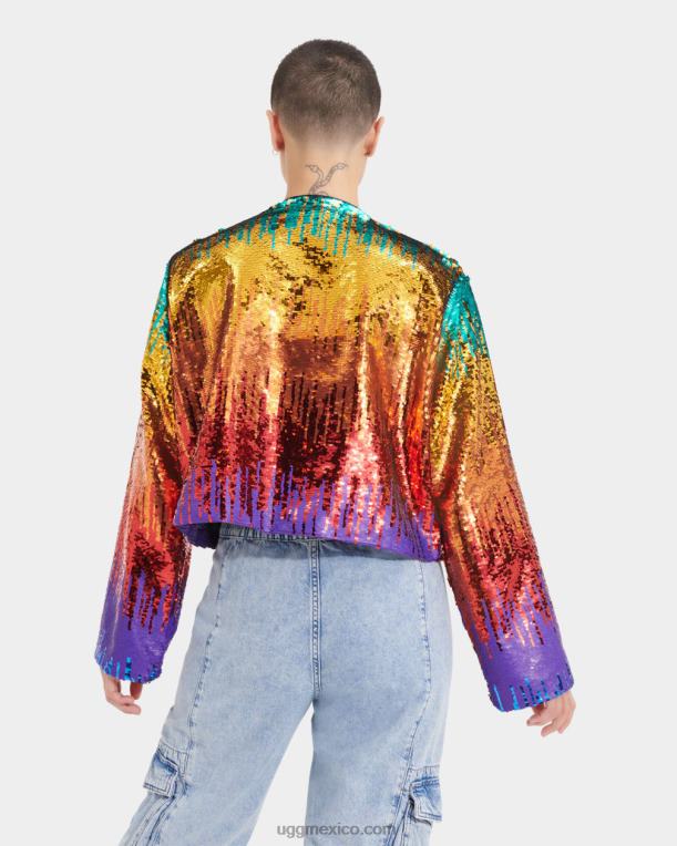 arcoíris 00NF124 UGG todos los géneros Chanley chaqueta de lentejuelas orgullo