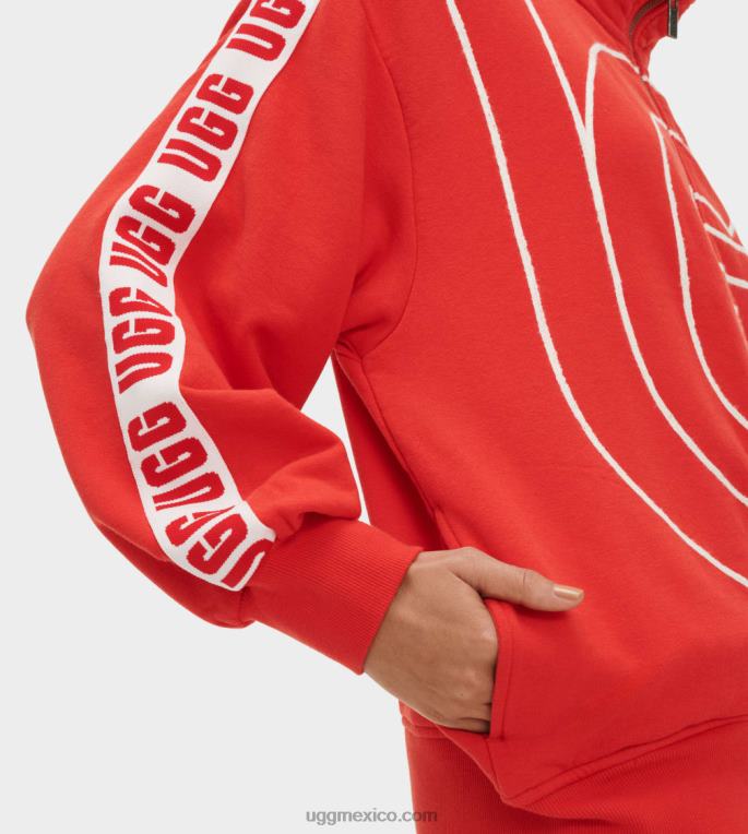 aura roja 00NF118 UGG mujer chaqueta de chándal de ensueño