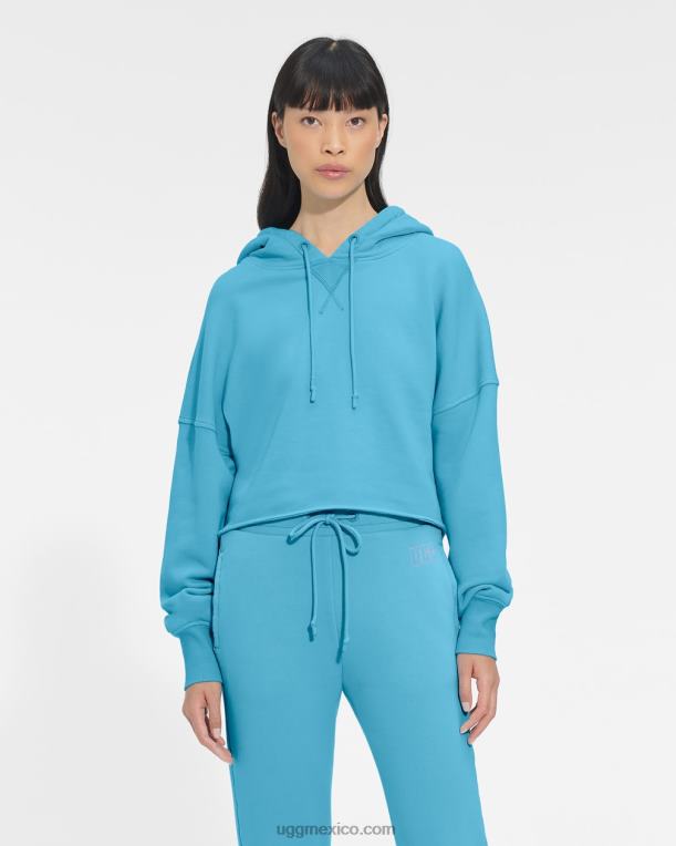 azul bahama 00NF1289 UGG mujer sudadera corta keira