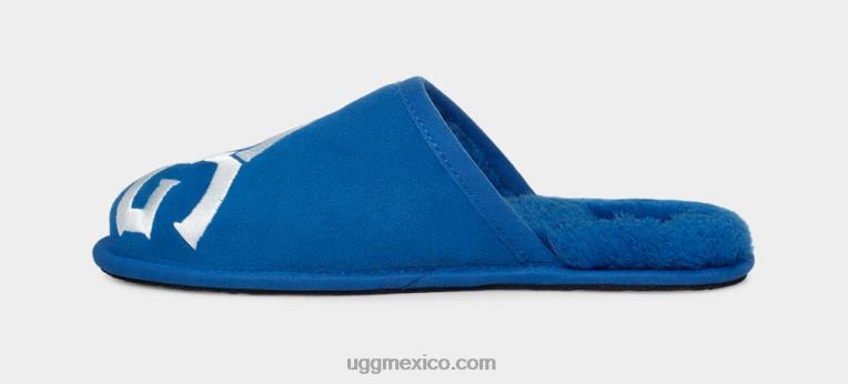azul clásico/blanco 00NF1618 UGG hombres logotipo de desgaste