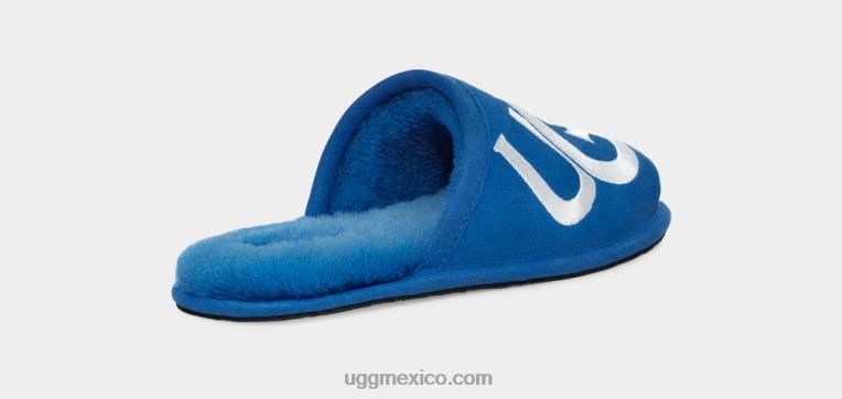 azul clásico/blanco 00NF1618 UGG hombres logotipo de desgaste