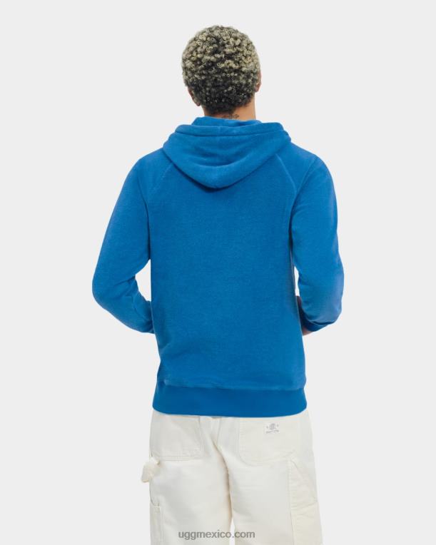 azul mediterraneo 00NF1817 UGG hombres terrance sudadera con capucha