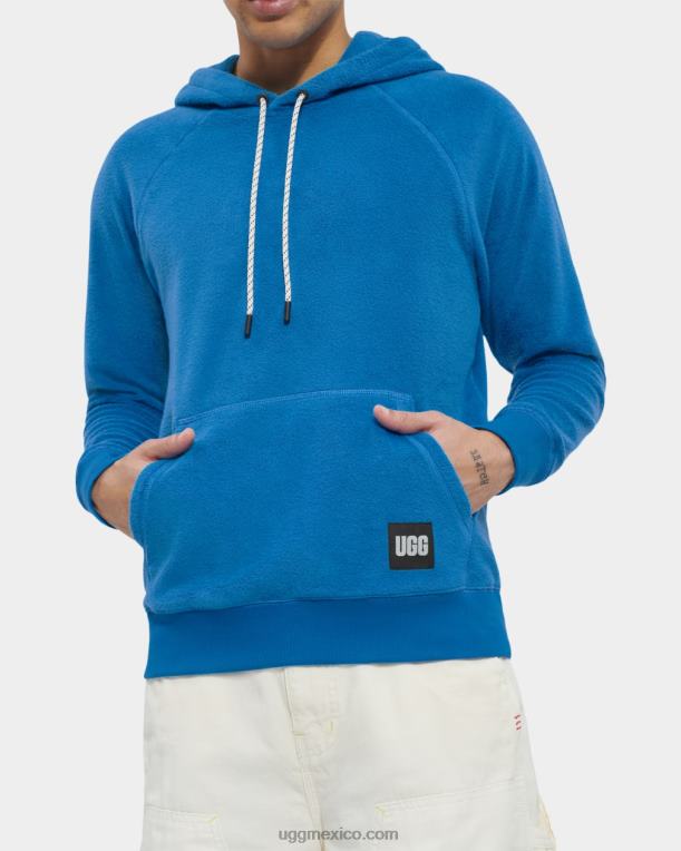 azul mediterraneo 00NF1817 UGG hombres terrance sudadera con capucha