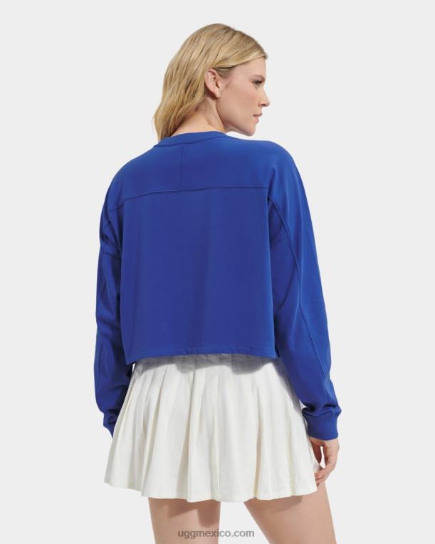 azules 00NF2172 UGG mujer top corto de manga larga delylah
