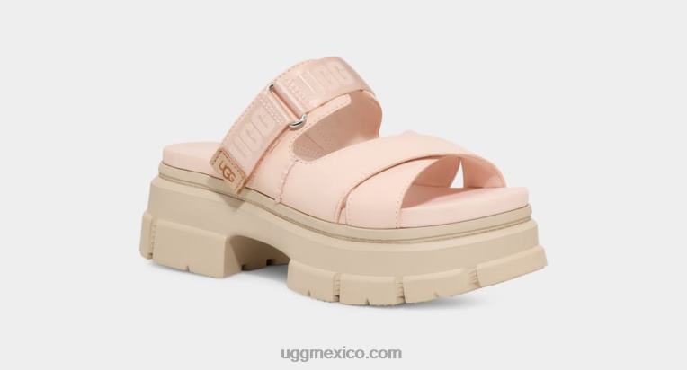 beige rosado 00NF463 UGG mujer tobogán