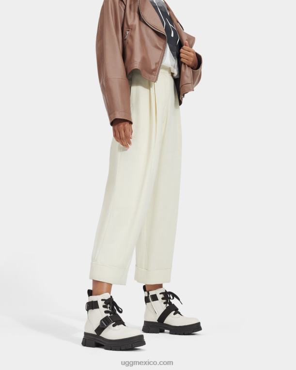 blanco 00NF15 UGG mujer ashton con cordones